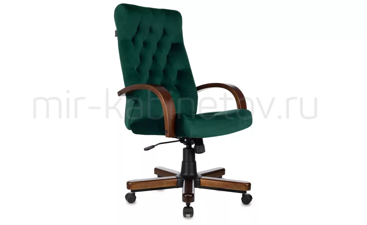 Кресло руководителя T-9928WALNUT/FABR/GN – фото 1
