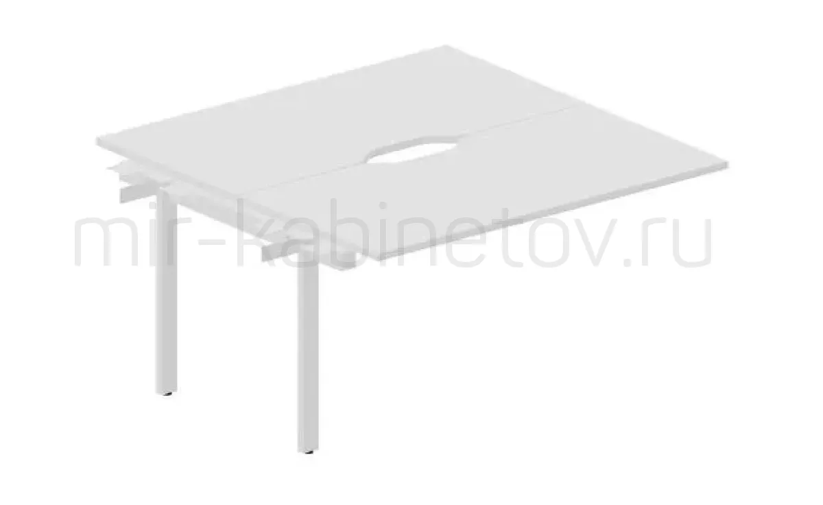 Cтол bench приставной (с эргономичными вырезами) – фото 1