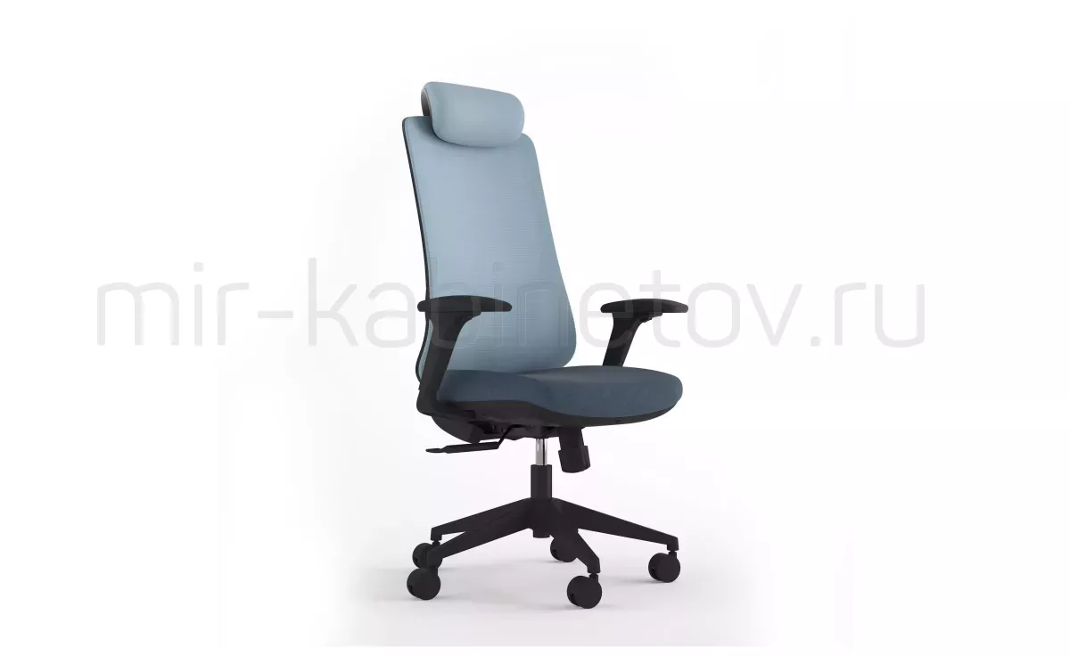 Кресло для руководителя Geeco Black, EJK80.SW, Irish Blue (MA01) – фото 1