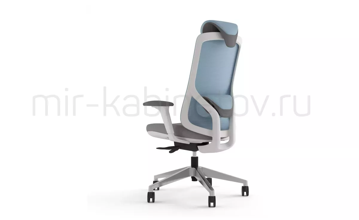 Кресло для руководителя Geeco White, EJK83.SW, Синий – фото 1