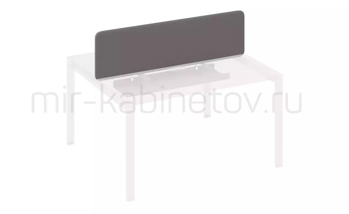 Экран фронтальный тканевый с наполнителем с широким кабель-каналом для стола 160 – фото 1