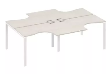Рабочая станция со столами м/к UNO (4х120)