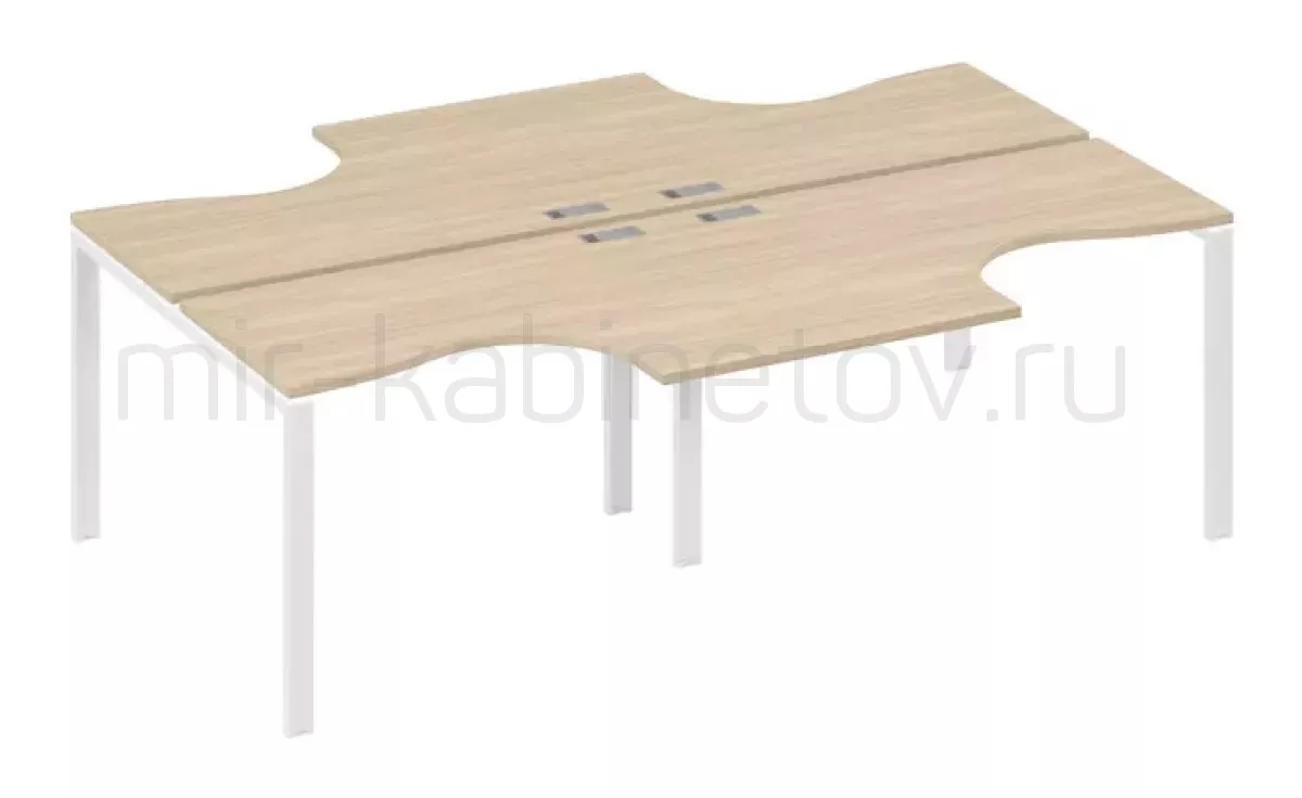 Рабочая станция со столами м/к UNO (4х120) – фото 1