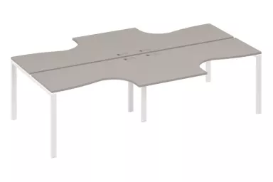 Рабочая станция со столами м/к UNO (4х140)