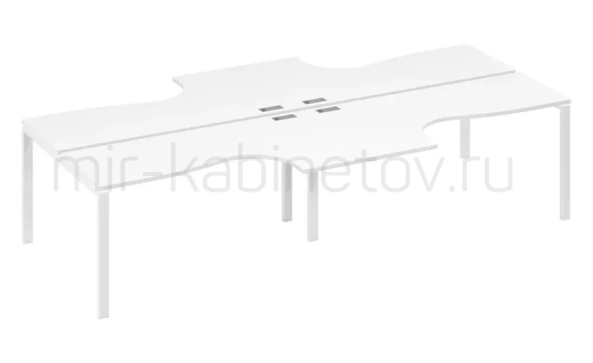 Рабочая станция со столами м/к UNO (4х160) – фото 1