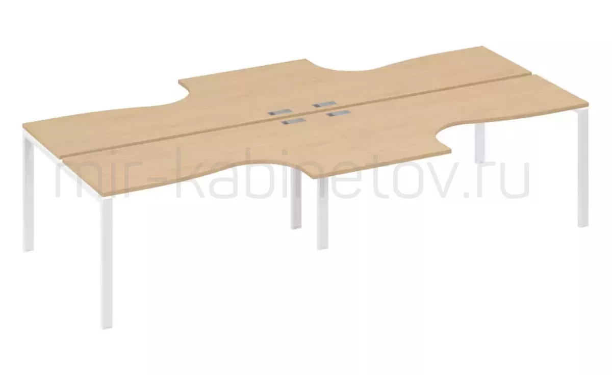 Рабочая станция со столами м/к UNO (4х160) – фото 1