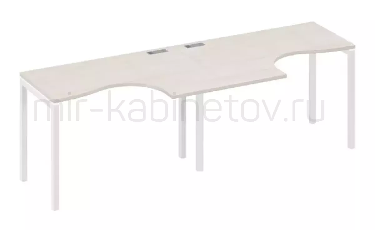 Рабочая станция со столами м/к DUE (2х120) – фото 1