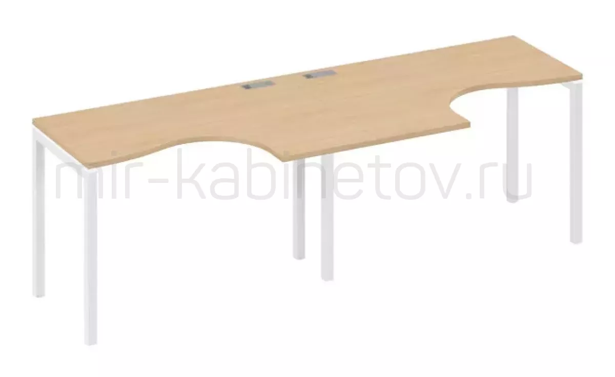 Рабочая станция со столами м/к DUE (2х120) – фото 1