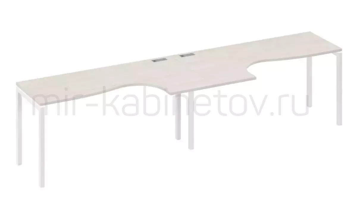 Рабочая станция со столами м/к DUE (2х160) – фото 1