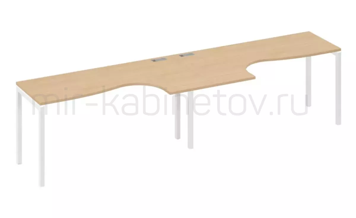 Рабочая станция со столами м/к DUE (2х160) – фото 1
