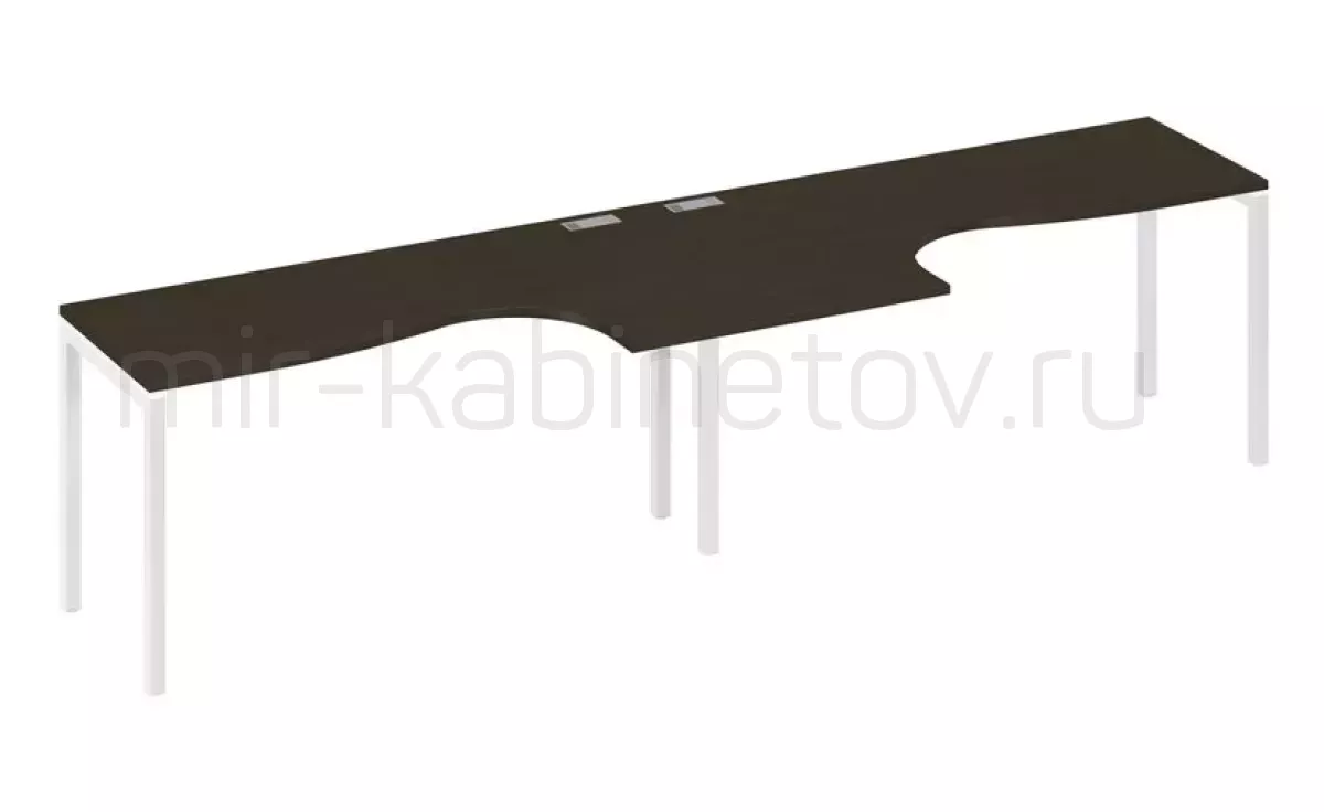 Рабочая станция со столами м/к DUE (2х160) – фото 1