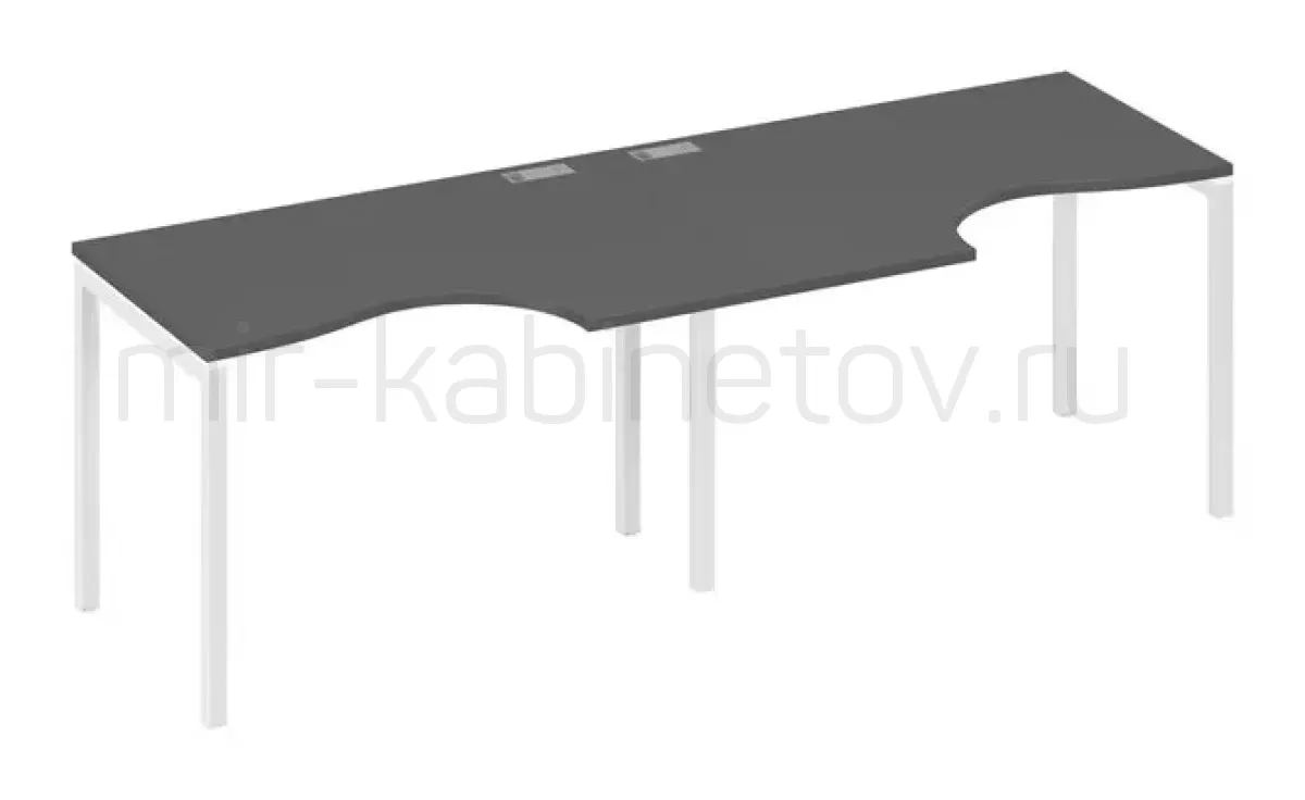 Рабочая станция со столами м/к DUE (2х120) – фото 1