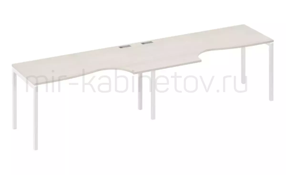 Рабочая станция со столами м/к DUE (2х160) – фото 1
