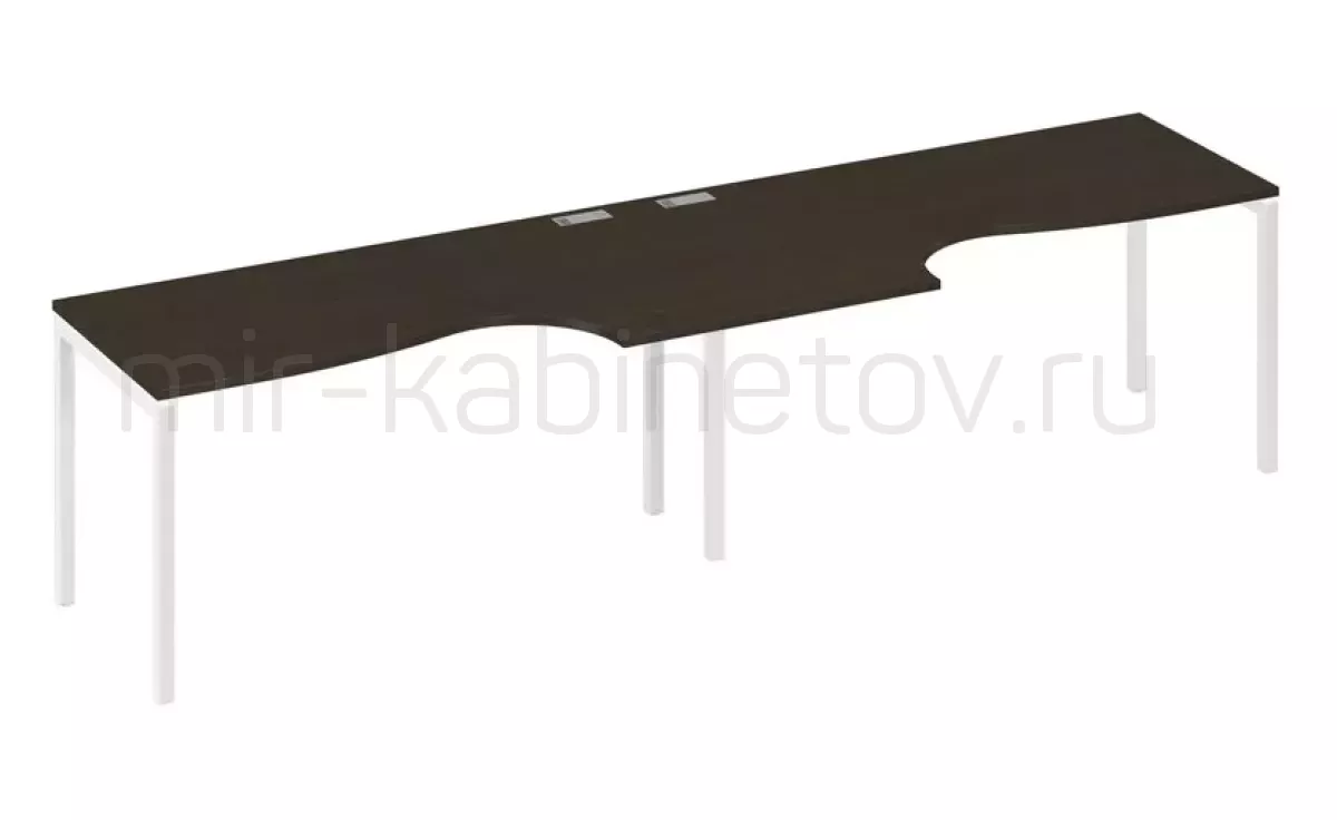 Рабочая станция со столами м/к DUE (2х160) – фото 1
