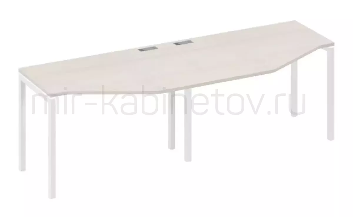 Рабочая станция со столами м/к DUE (2х120) – фото 1