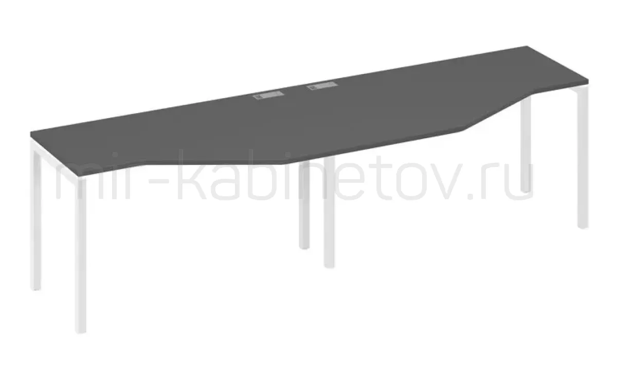 Рабочая станция со столами м/к DUE (2х140) – фото 1
