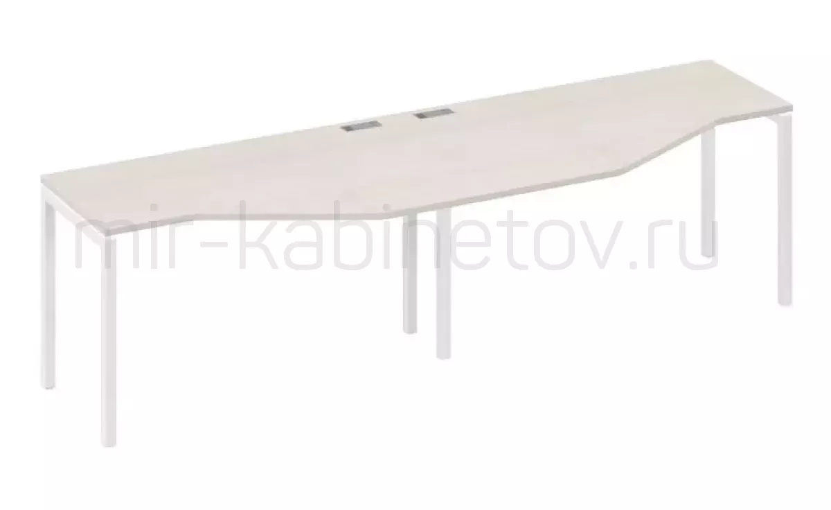Рабочая станция со столами м/к DUE (2х140) – фото 1