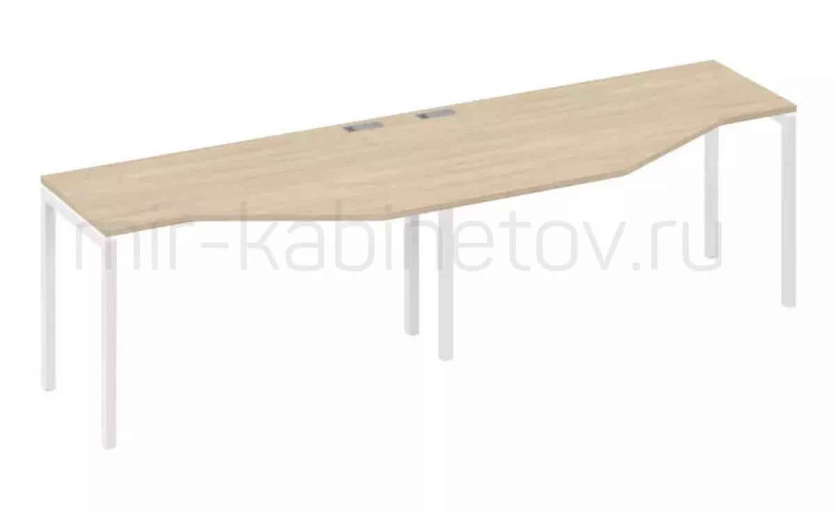 Рабочая станция со столами м/к DUE (2х140) – фото 1