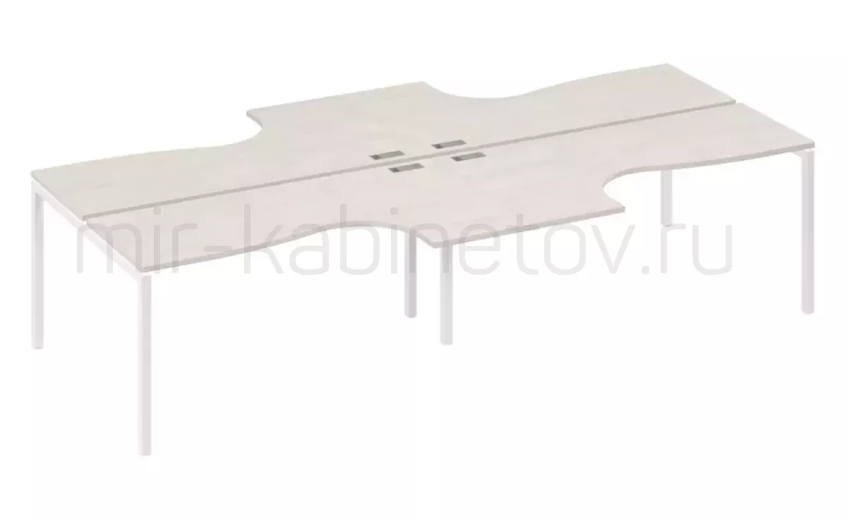 Рабочая станция со столами м/к DUE (4х160) – фото 1