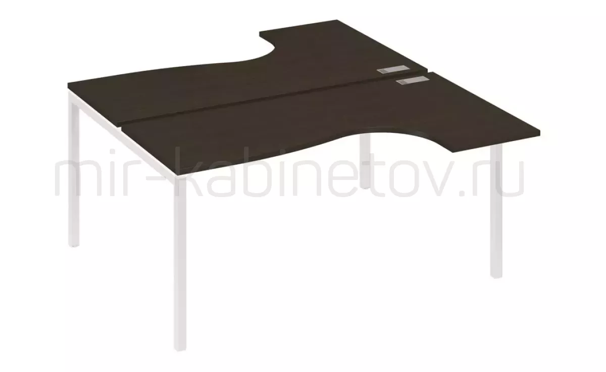Рабочая станция со столами м/к DUE (2х160) – фото 1