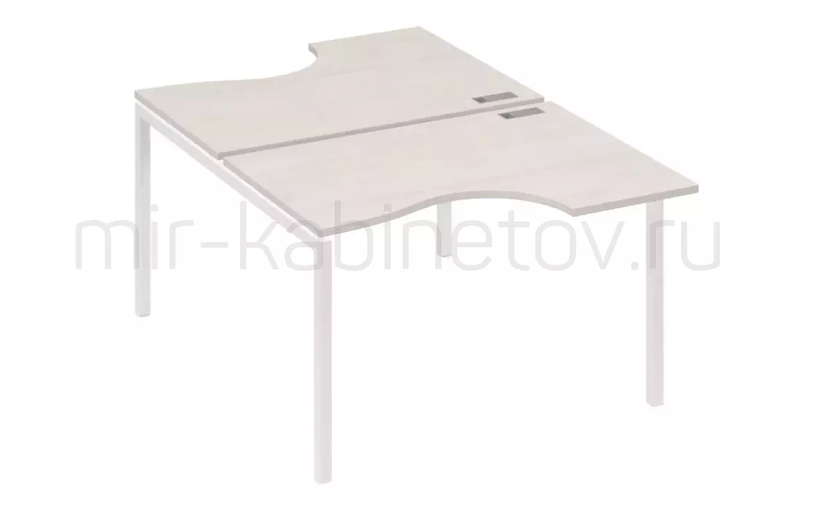 Рабочая станция со столами м/к DUE (2х120) – фото 1