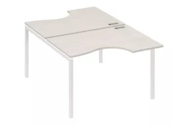 Рабочая станция со столами м/к DUE (2х120)
