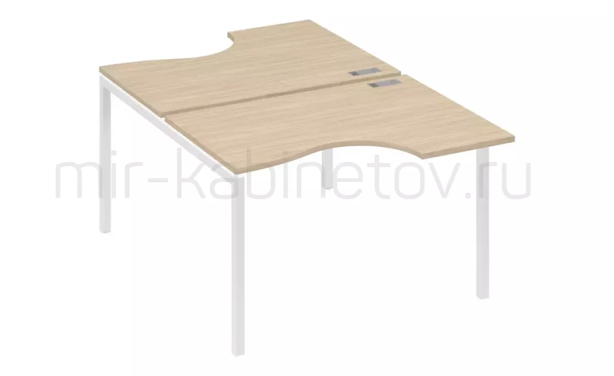Рабочая станция со столами м/к DUE (2х120) – фото 1