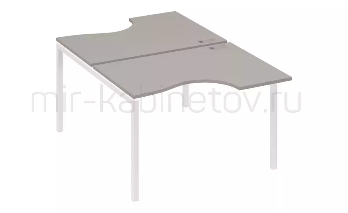 Рабочая станция со столами м/к DUE (2х120) – фото 1
