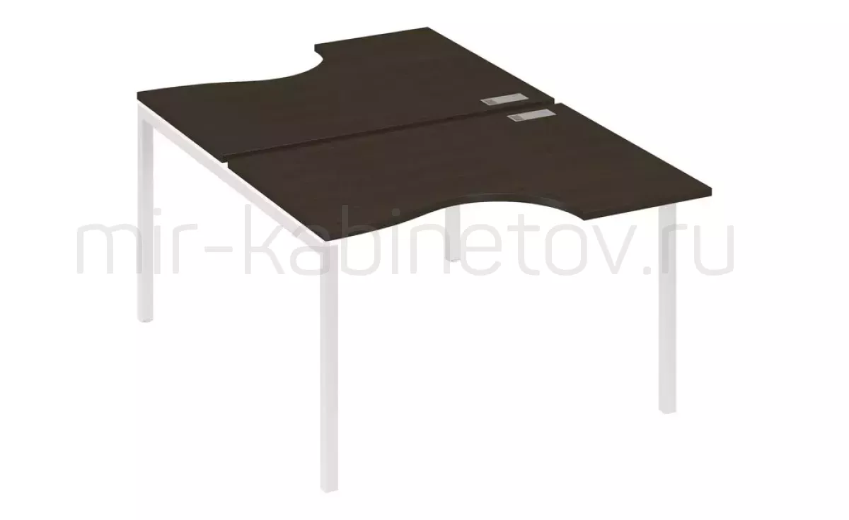 Рабочая станция со столами м/к DUE (2х120) – фото 1