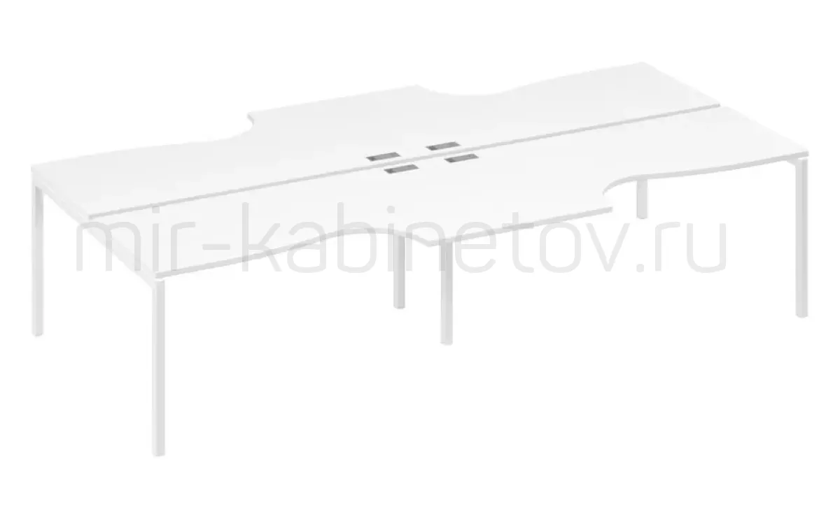 Рабочая станция со столами м/к DUE (4х160) – фото 1
