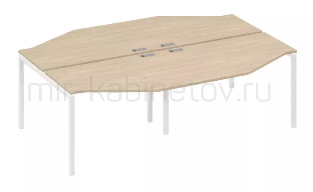Рабочая станция со столами м/к DUE (4х120) – фото 1