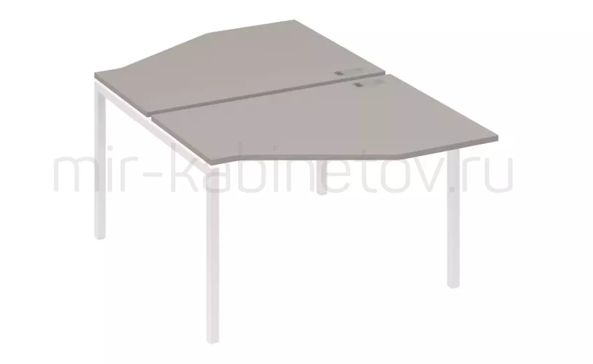 Рабочая станция со столами м/к DUE (2х120) – фото 1