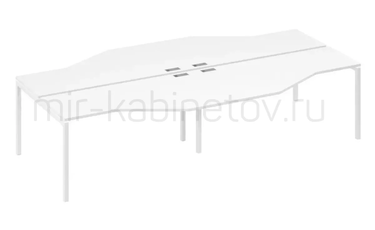 Рабочая станция со столами м/к DUE (4х160) – фото 1
