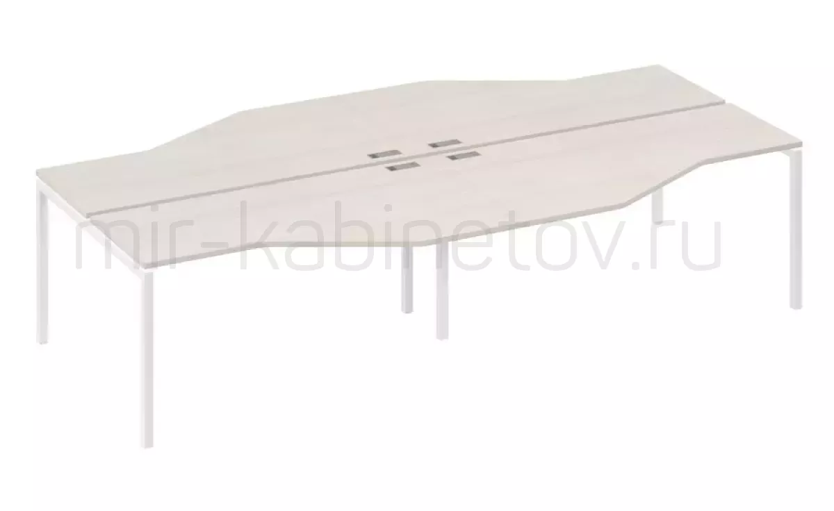 Рабочая станция со столами м/к DUE (4х160) – фото 1