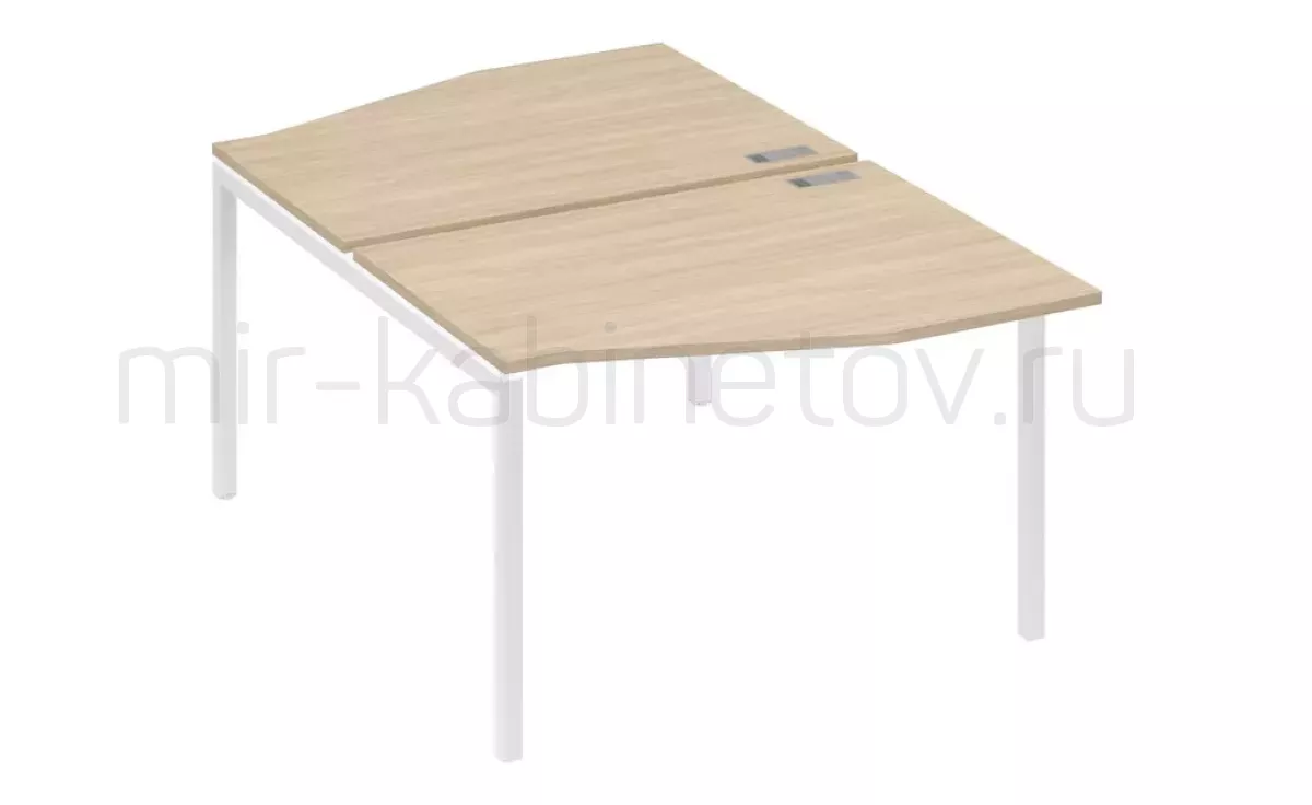 Рабочая станция со столами м/к DUE (2х120) – фото 1