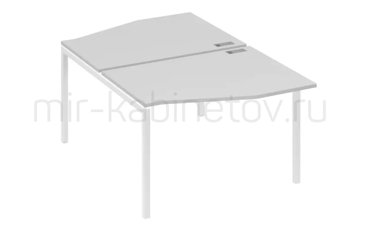 Рабочая станция со столами м/к DUE (2х120) – фото 1