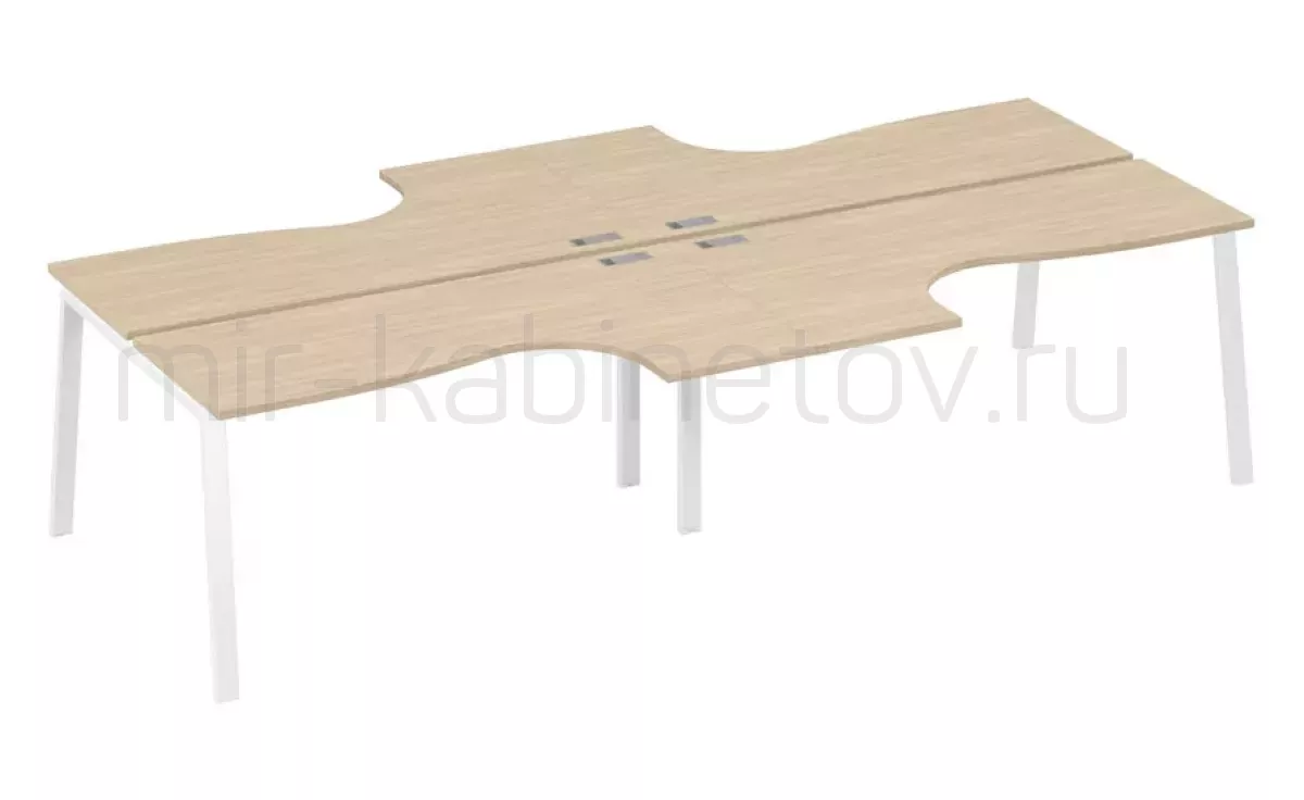 Рабочая станция со столами м/к TRE (4х160) – фото 1