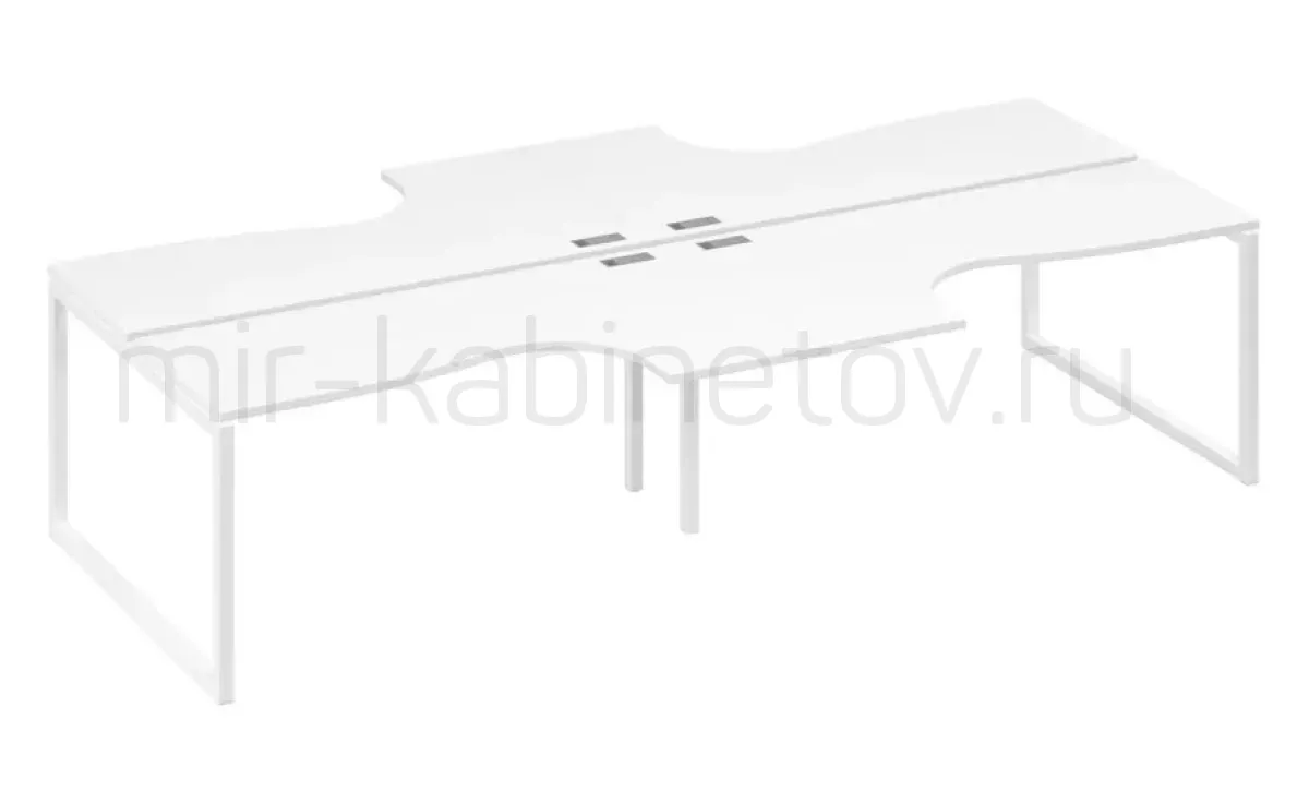 Рабочая станция со столами м/к QUATTRO (4х160) – фото 1