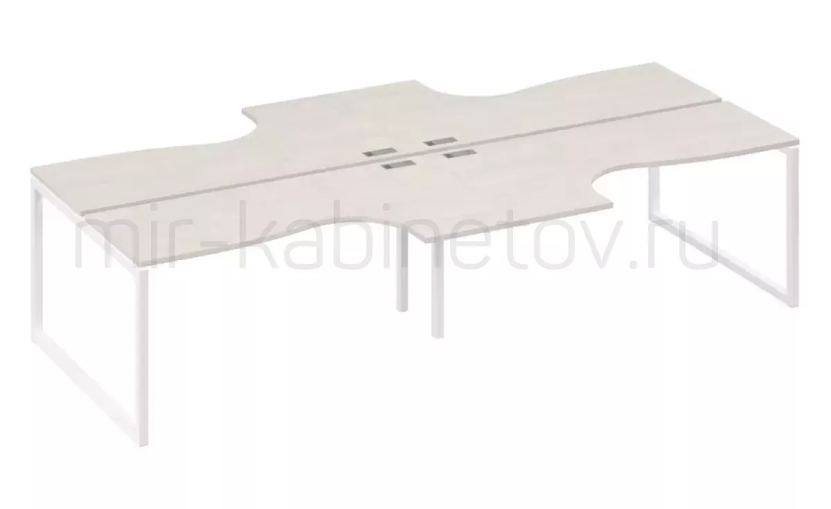 Рабочая станция со столами м/к QUATTRO (4х160) – фото 1