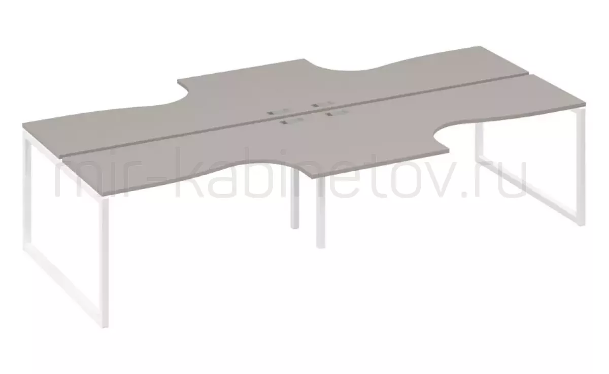 Рабочая станция со столами м/к QUATTRO (4х160) – фото 1