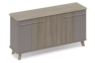 Шкаф низкий закрытый греденция (опоры вяз)