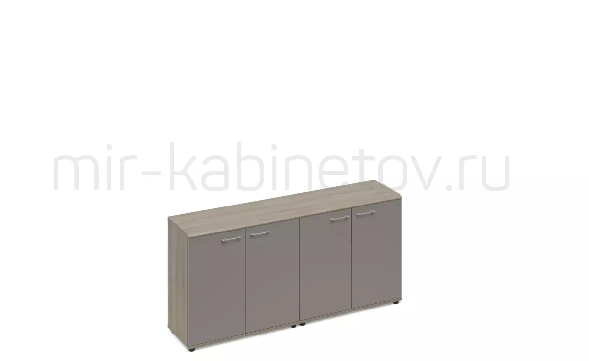 Шкаф низкий комбинированный закрытый (топ МДФ) – фото 1