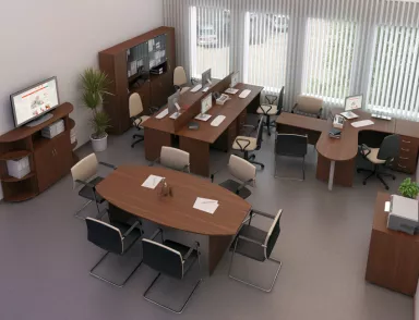 Офисная мебель КОМФОРТ Орех французский – фото 1