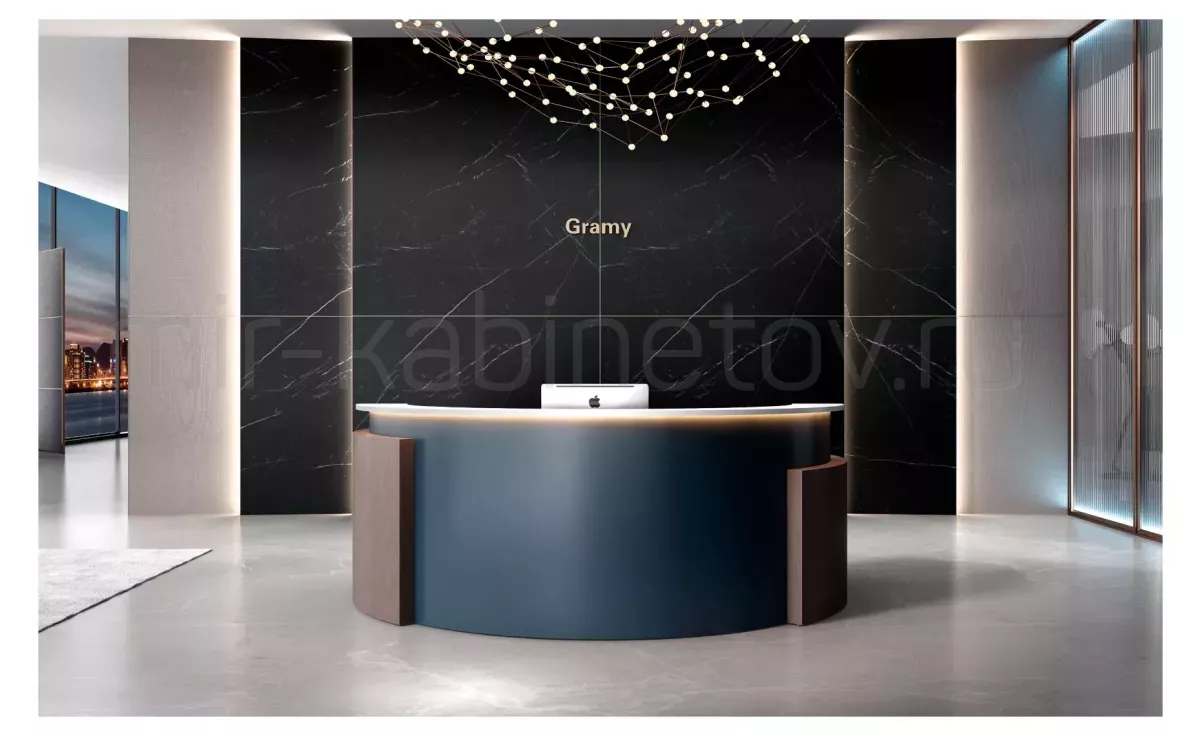 Мебель для приемной Gramy Black Walnut/Dark Khaki – фото 1