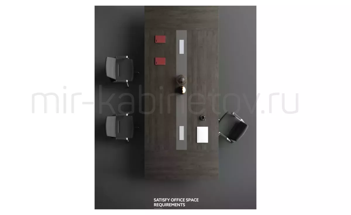 Мебель для переговорных Mosky Coffee Teakwood/Meteor Grey – фото 2