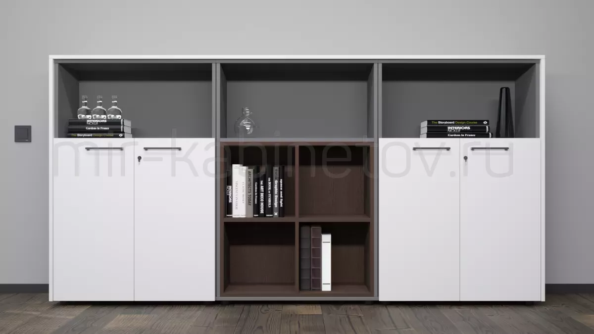 Кабинет руководителя Кортез Венге/Белый бриллиант – фото 3